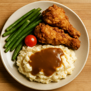 Plate of food served by Big Mike from Georgia